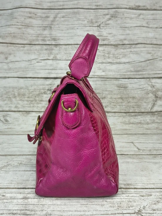 Samantha Thavasa Pink Crocodile Print Handbag - Picture 7 of 12